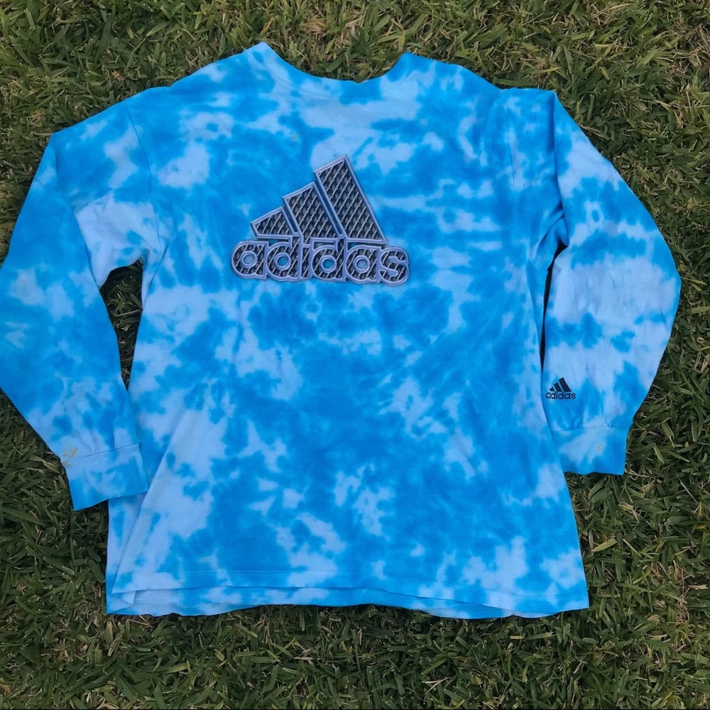 ADIDAS LONG SLEEVE TIE-DYE  size M